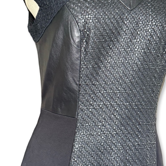 Rebecca Taylor Tweed and Leather Mini Dress - Picture 5 of 5